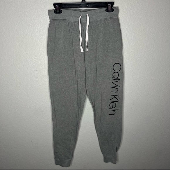 Calvin Klein Women's 2 French Terry Joggers Grey Size Small - Picture 2 of 6